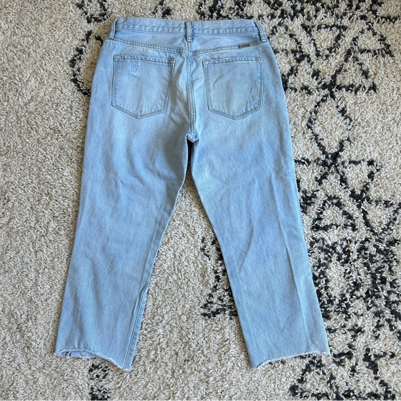 KanCan Sierra High Rise Straight Leg Jeans, Light Wash Distressed, 9 / 28 - Picture 6 of 14